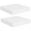 Fali polcok és párkányok, vidaXL 2 db fehér MDF lebegő fali polc 23 x 23,5 x 3,8 cm