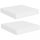 Fali polcok és párkányok, vidaXL 2 db fehér MDF lebegő fali polc 23 x 23,5 x 3,8 cm