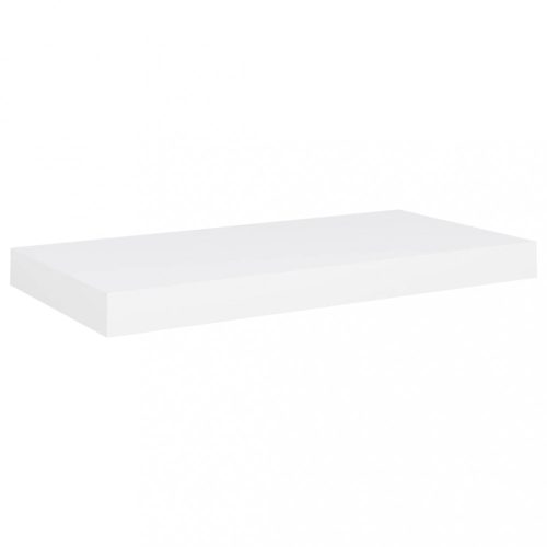 Fali polcok és párkányok, vidaXL fehér MDF lebegő fali polc 50 x 23 x 3,8 cm