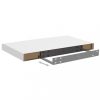 Fali polcok és párkányok, vidaXL fehér MDF lebegő fali polc 50 x 23 x 3,8 cm
