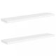 Fali polcok és párkányok, vidaXL 2 db fehér MDF lebegő fali polc 120 x 23,5 x 3,8 cm