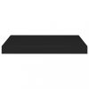 Fali polcok és párkányok, vidaXL 2 db fekete MDF lebegő fali polc 50 x 23 x 3,8 cm