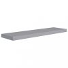 Fali polcok és párkányok, vidaXL 2 db szürke MDF lebegő fali polc 90 x 23,5 x 3,8 cm