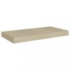 Fali polcok és párkányok, vidaXL 4 db tölgyszínű MDF lebegő fali polc 50 x 23 x 3,8 cm