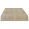 Fali polcok és párkányok, vidaXL 4 db tölgyszínű MDF lebegő fali polc 50 x 23 x 3,8 cm