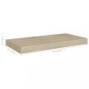 Fali polcok és párkányok, vidaXL 4 db tölgyszínű MDF lebegő fali polc 50 x 23 x 3,8 cm