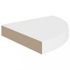 Fali polcok és párkányok, vidaXL 2 db fehér MDF lebegő sarokpolc 25 x 25 x 3,8 cm