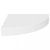 Fali polcok és párkányok, vidaXL 4 db fehér MDF lebegő sarokpolc 25 x 25 x 3,8 cm