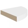 Fali polcok és párkányok, vidaXL 4 db fehér MDF lebegő sarokpolc 25 x 25 x 3,8 cm