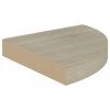 Fali polcok és párkányok, vidaXL 2 db tölgyszínű MDF lebegő sarokpolc 25 x 25 x 3,8 cm