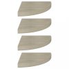 Fali polcok és párkányok, vidaXL 4 db tölgyszínű MDF lebegő sarokpolc 35 x 35 x 3,8 cm