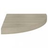 Fali polcok és párkányok, vidaXL 4 db tölgyszínű MDF lebegő sarokpolc 35 x 35 x 3,8 cm