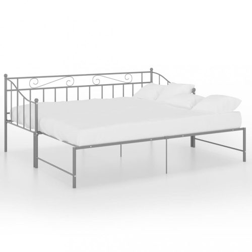 Ágyak és ágykeretek, vidaXL szrüke fém kihúzható kanapéágykeret 90 x 200 cm