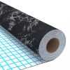 Ablakfóliák, vidaXL fekete kőmintás öntapadó PVC bútorfólia 500 x 90 cm