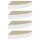 Fali polcok és párkányok, vidaXL 4 db tölgyszínű és fehér MDF fali sarokpolc 25 x 25 x 3,8