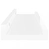 Fali polcok és párkányok, vidaXL 4 db magasfényű fehér fali polc 40 x 9 x 3 cm