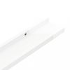 Fali polcok és párkányok, vidaXL 4 db magasfényű fehér fali polc 60 x 9 x 3 cm