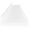 Fali polcok és párkányok, vidaXL 4 db fehér fali polc 80 x 9 x 3 cm