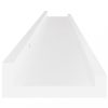 Fali polcok és párkányok, vidaXL 4 db fehér fali polc 100 x 9 x 3 cm