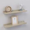 Fali polcok és párkányok, vidaXL 2 db sonoma tölgy színű fali polc 40 x 9 x 3 cm