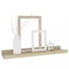 Fali polcok és párkányok, vidaXL 2 db sonoma tölgy színű fali polc 40 x 9 x 3 cm