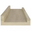 Fali polcok és párkányok, vidaXL 2 db sonoma tölgy színű fali polc 40 x 9 x 3 cm