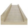 Fali polcok és párkányok, vidaXL 2 db sonoma tölgy színű fali polc 80 x 9 x 3 cm