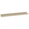 Fali polcok és párkányok, vidaXL 4 db sonoma tölgy színű fali polc 60 x 9 x 3 cm