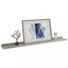Fali polcok és párkányok, vidaXL 2 db betonszürke fali polc 80 x 9 x 3 cm