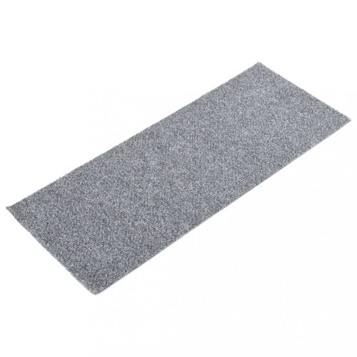 Lépcsőszőnyeg, vidaXL 15 db világosszürke öntapadó lépcsőszőnyeg 60 x 25 cm
