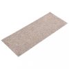 Lépcsőszőnyeg, vidaXL 15 db krémszínű négyszögletes öntapadó lépcsőszőnyeg 60 x 25 cm