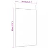 Tükrök, vidaXL fekete üveg és alumínium ajtótükör 50x80 cm