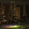 Karácsonyfák, vidaXL 200 LED-es beltéri/kültéri kúp alakú karácsonyfa 98 x 150 cm