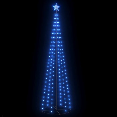 Karácsonyfák, vidaXL kúp alakú karácsonyfa 136 kék LED-del 70 x 240 cm