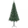 Karácsonyfák, vidaXL zöld PVC sarok műkarácsonyfa 180 cm