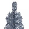 Karácsonyfák, vidaXL ezüstszínű vékony karácsonyfa 150 cm