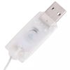Karácsonyi fények, vidaXL dekoratív luxus szövet karácsonyi LED-es hóember figura 60 cm