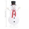 Karácsonyi fények, vidaXL dekoratív luxus szövet karácsonyi LED-es hóember figura 180 cm