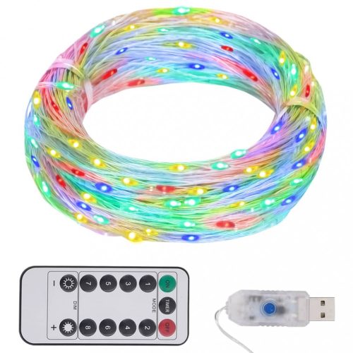 Karácsonyi fények, vidaXL színes fényű LED-szalag 150 LED-el 15 m
