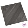Padlóburkolatok és szőnyegek, vidaXL 20 db szürke csíkos öntapadó PVC padlólap 1,86 m²