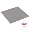 Padlóburkolatok és szőnyegek, vidaXL 20 db szürke pontozott öntapadó PVC padlólap 1,86 m²