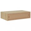 Fali polcok és párkányok, vidaXL 2 db tölgyszínű MDF falra szerelhető fiókos polc 40x23,5x10