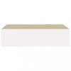 Fali polcok és párkányok, vidaXL 2 db tölgyszínű és fehér MDF fiókos fali polc 40 x 23,5 x