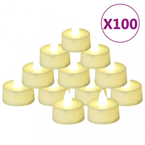 Elektromos gyertyák, vidaXL 100 db meleg fehér elektromos lángmentes LED-es teamécses