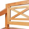 Tároló- és előszobai padok, vidaXL világosbarna tömör mahagóni Batavia pad 123 cm