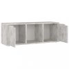 Nappali bútorok, vidaXL betonszürke szerelt fa TV-szekrény 88,5 x 27,5 x 30,5 cm