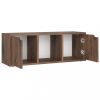 Nappali bútorok, vidaXL füstös tölgy színű szerelt fa TV-szekrény 88,5 x 27,5 x 30,5 cm