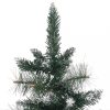 Karácsonyfák, vidaXL zöld és fehér PVC műkarácsonyfa állvánnyal 60 cm