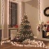 Karácsonyi fények, vidaXL meleg fehér fényű fürtös PVC LED-szalag 2000 LED-del 17 m