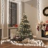 Karácsonyi fények, vidaXL hideg fehér fényű fürtös PVC LED-szalag 2000 LED-del 17 m